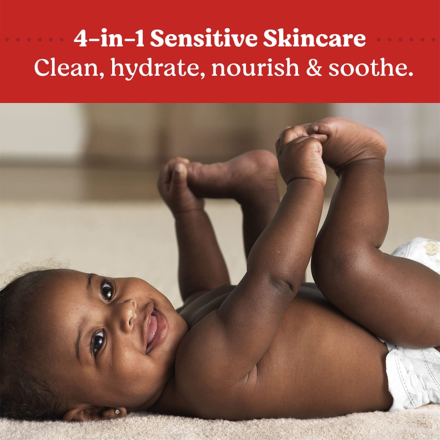 Scented Baby Wipes, Huggies Nourish Baby Diaper Wipes, 10 Push Button Packs (560 Wipes Total) - Image 5